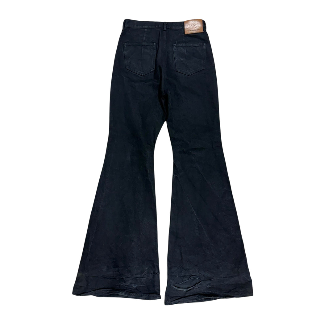 RICK OWENS FLARED BOLAN DENIM.
