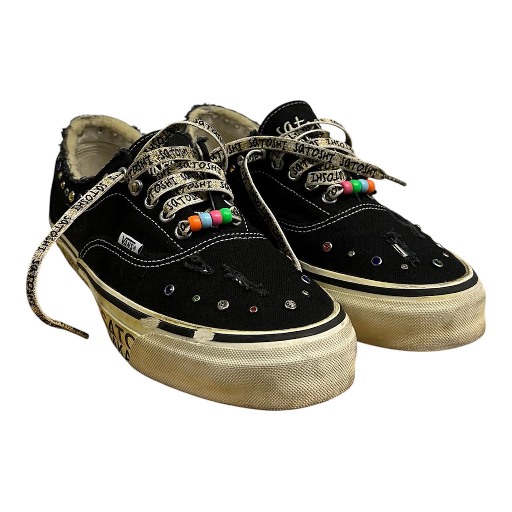 SATOSHI NAKAMOTO X VANS STUDDED RHINESTONE VANS.