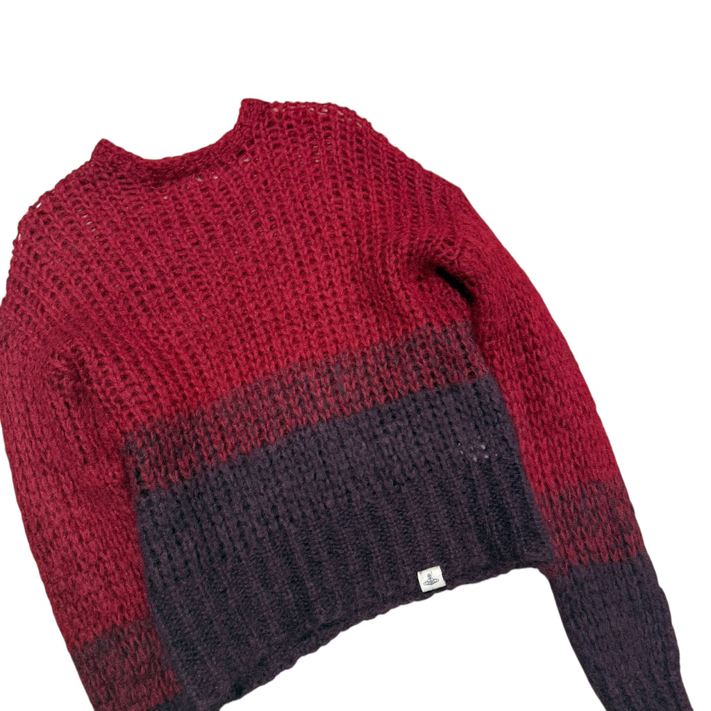 VIVIENNE WESTWOOD MAN RED WOOL MNIT SWEATER.