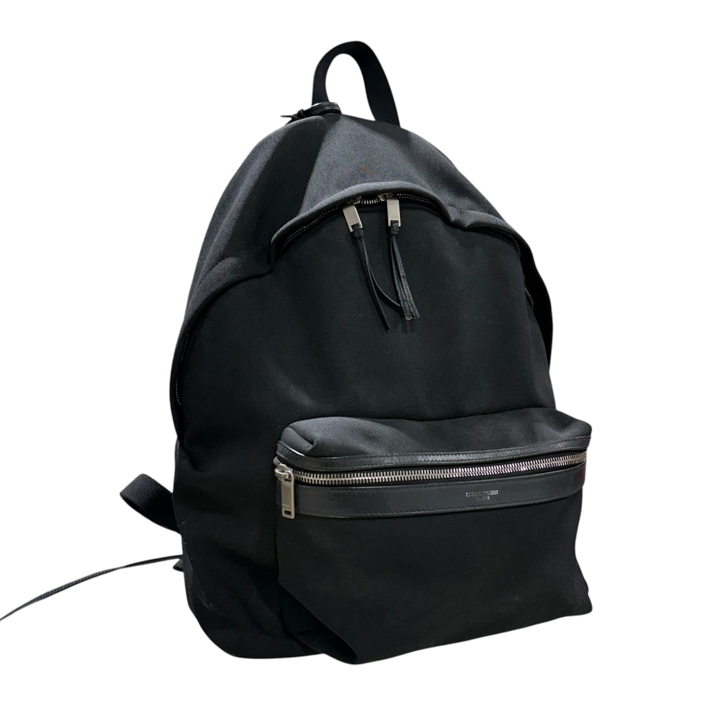 SAINT LAURENT PARIS BLACK BACKPACK