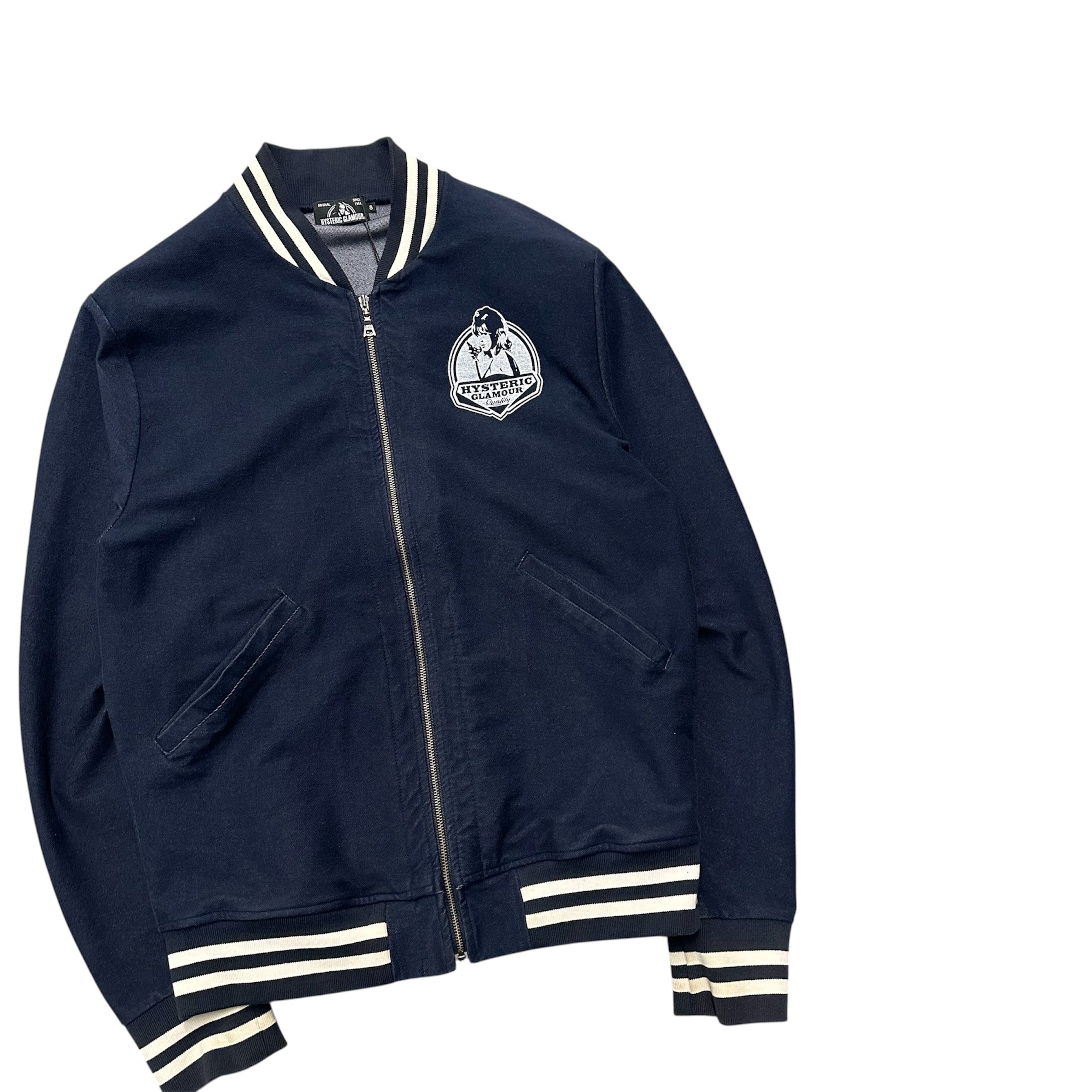 HYSTERIC GLAMOUR BLUE ZIP UP JACKET