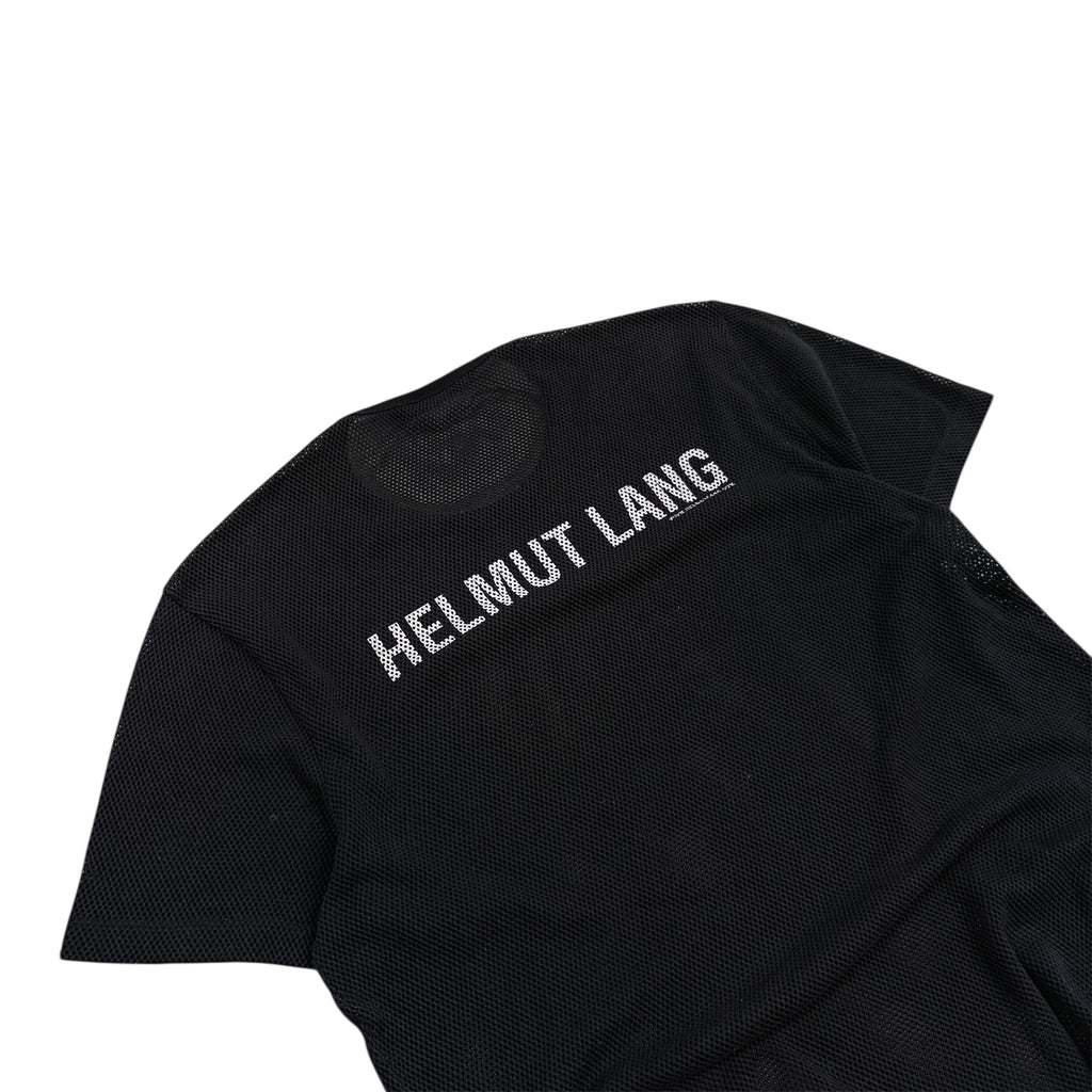 HELMUT LANG MESH LOGO SHIRT.