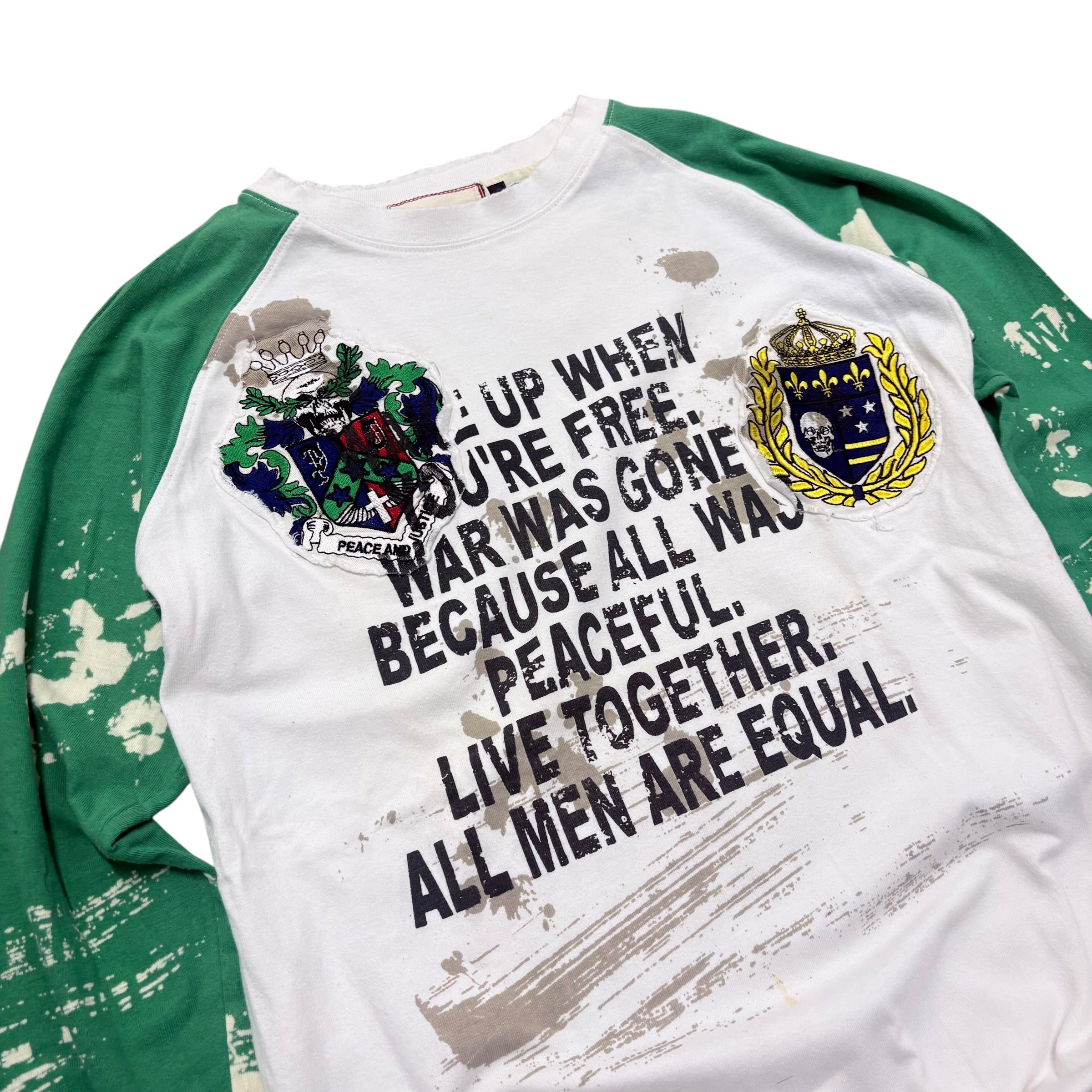 DAL FELLOW GREEN SKULL LONGSLEEVE SHIRT.