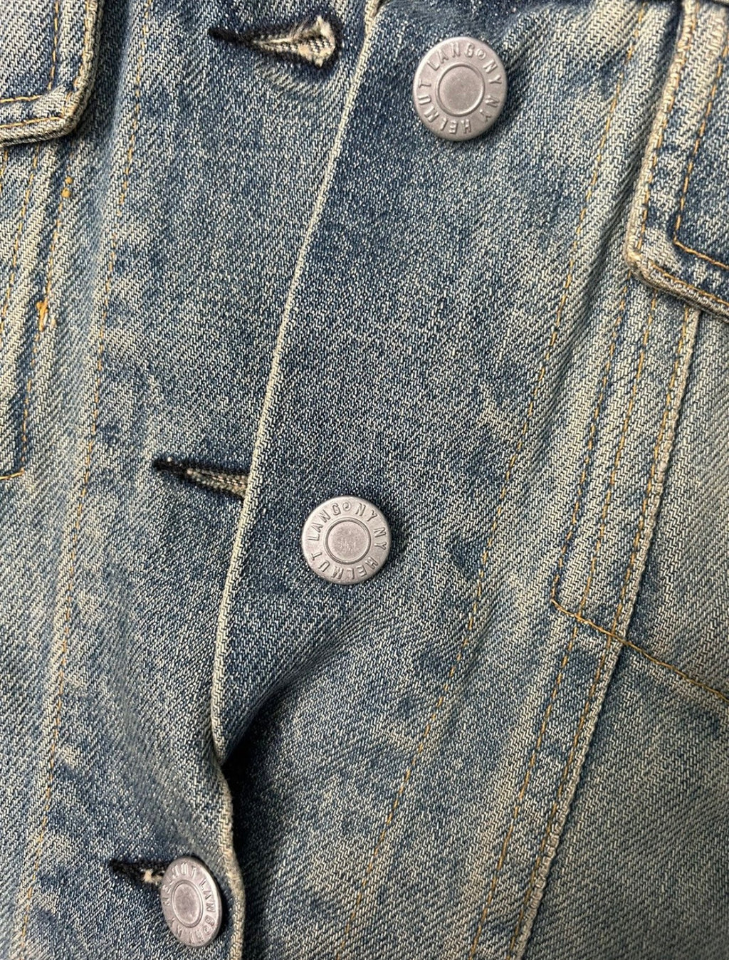 VINTAGE 1997 DISTRESSED HELMUT LANG DENIM JACKET