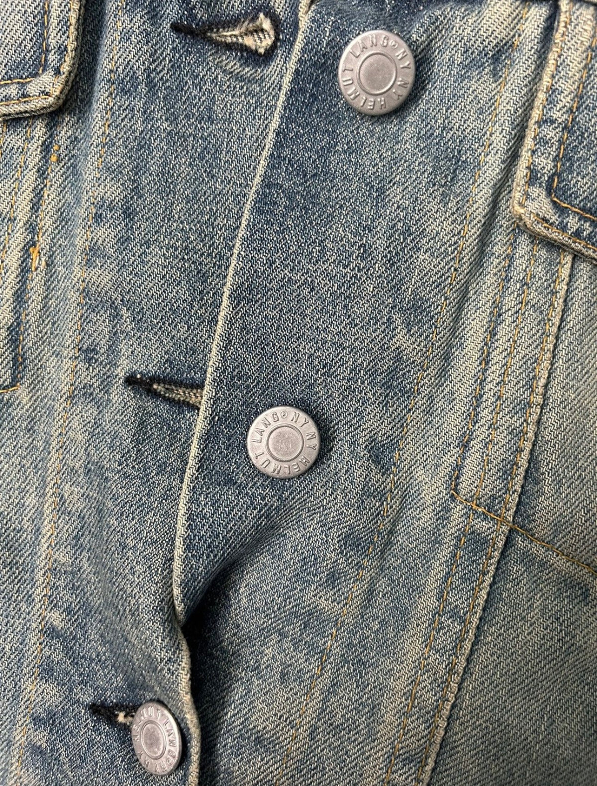 VINTAGE 1997 DISTRESSED HELMUT LANG DENIM JACKET