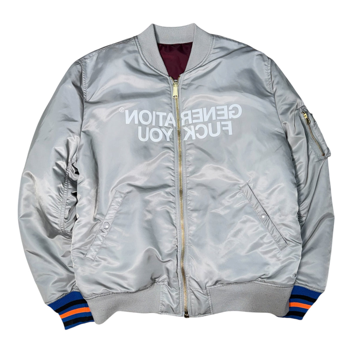 UNDERCOVER X SUPREME GENERATION FUCK YOU RESERVABLE BOMBER.