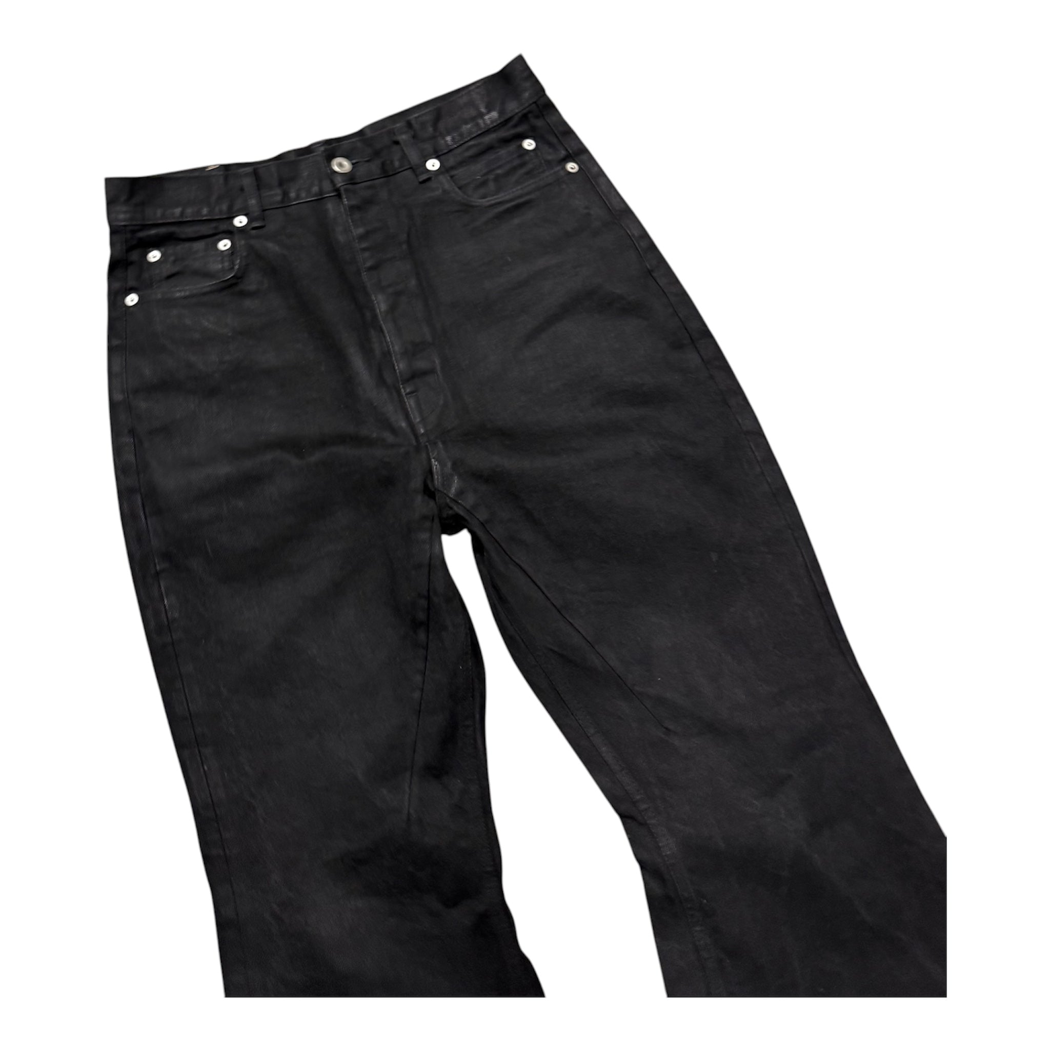 RICK OWENS BOLAN CUT DENIM.