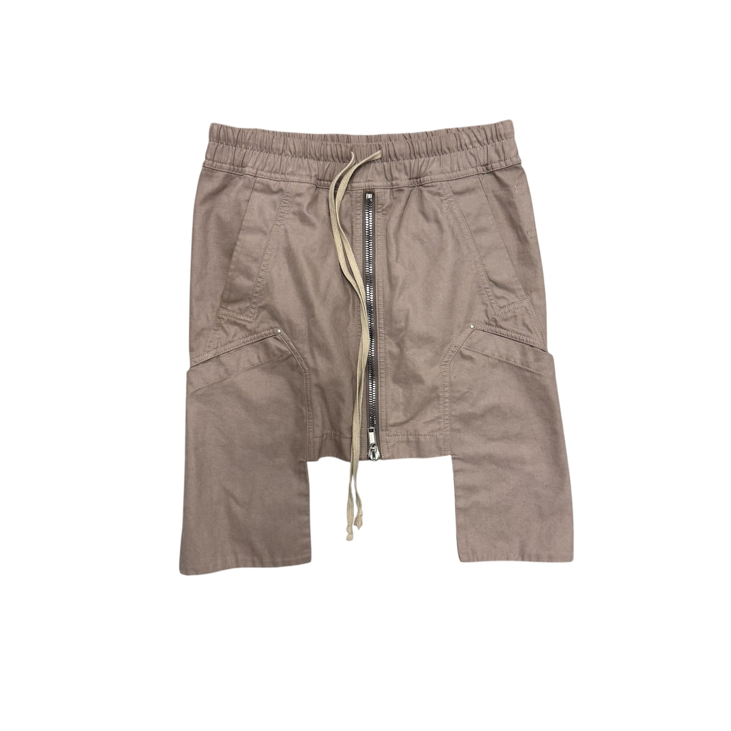 RICK OWENS DRKSHDW BEIGE DRACCA SKIRT.