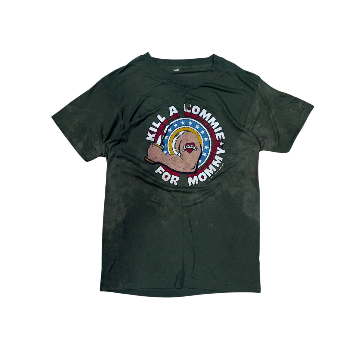 VINTAGE 80’s “KILL A COMMIE FOR MOMMY” TEE.