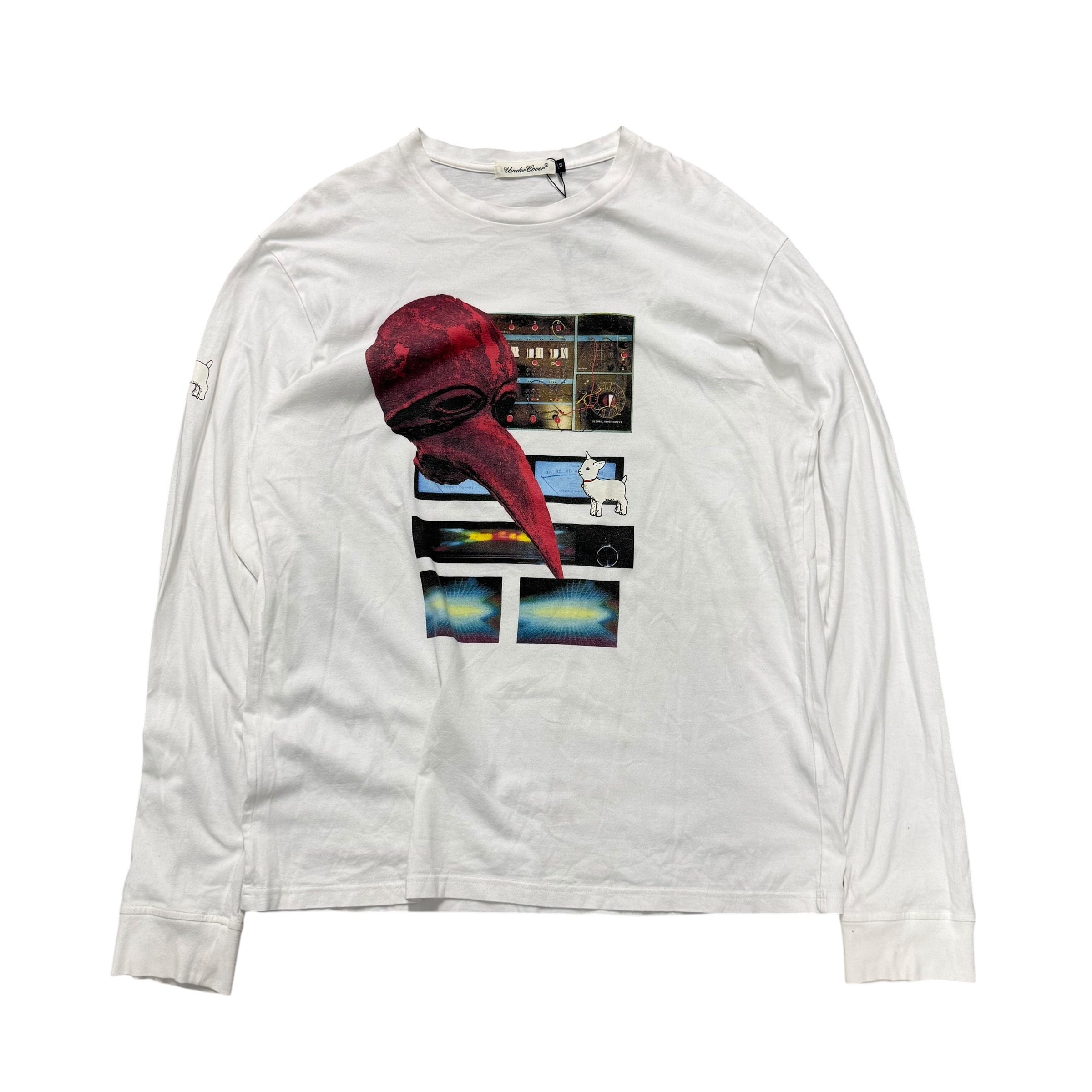 UNDERCOVER MASKED FACE LONGSLEEVE SHIRT.