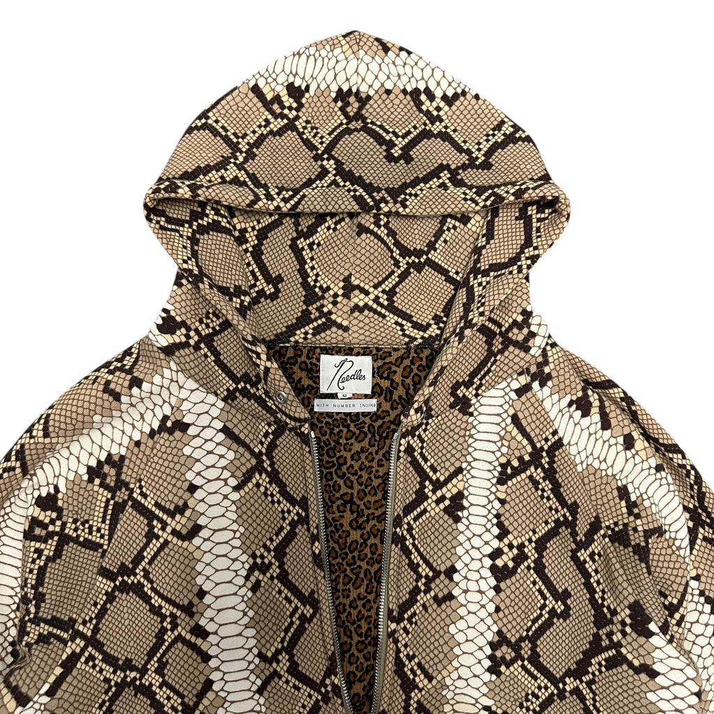 NUMBER (N)INE X NEEDLES SNAKE SKIN ZIPUP HOODIE.