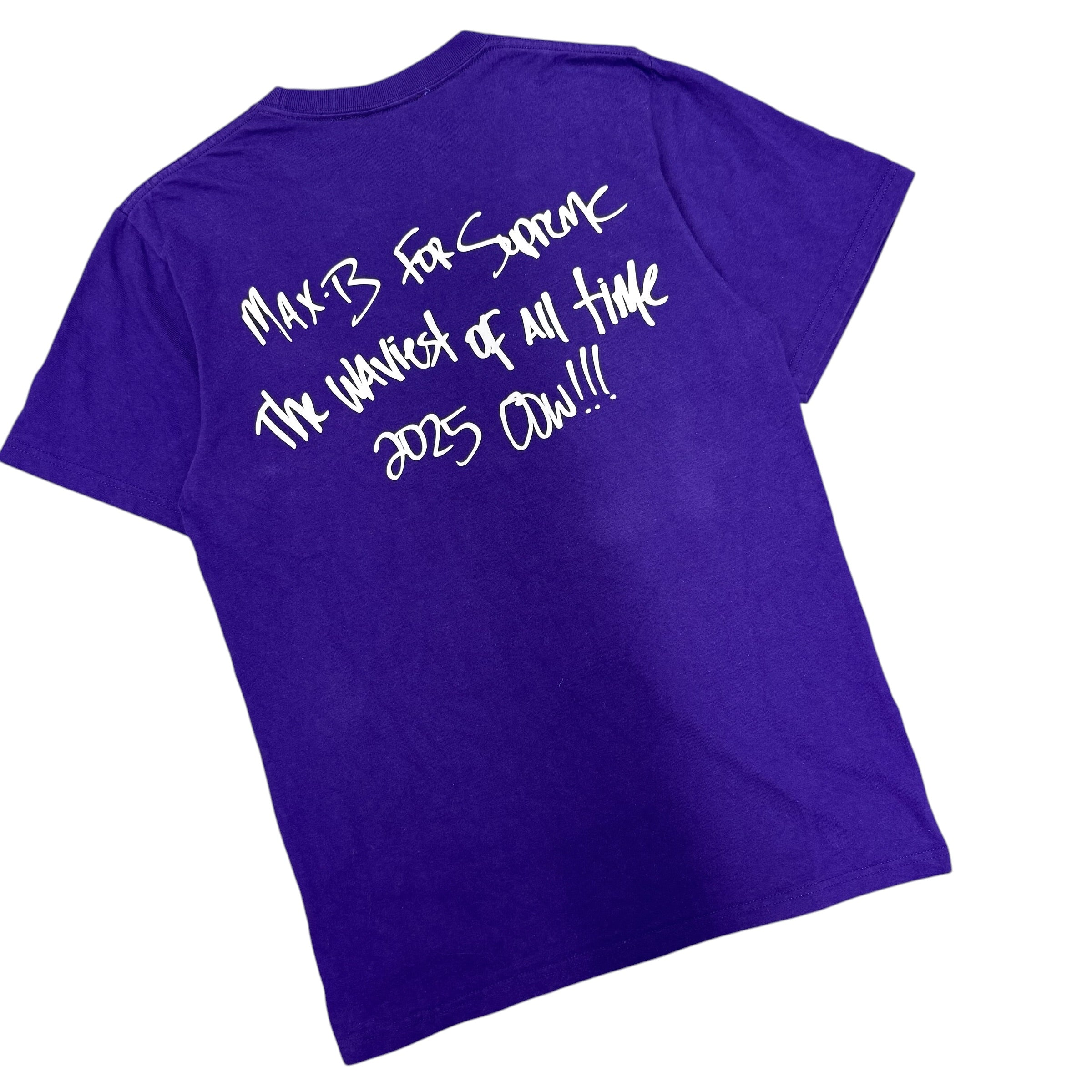 SUPREME "SHE LOVES ME" PURPLE TEE.