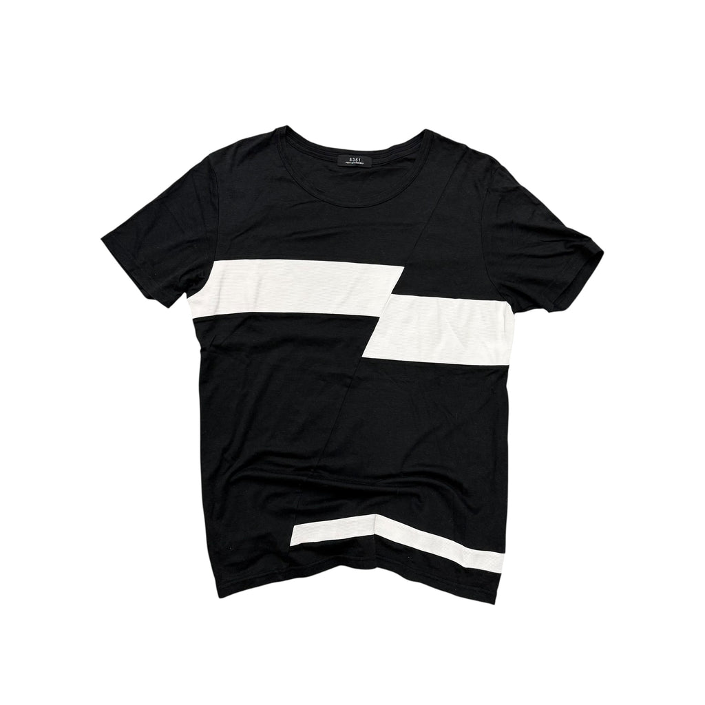 5351 HOMME BLACK & WHITE TEE.