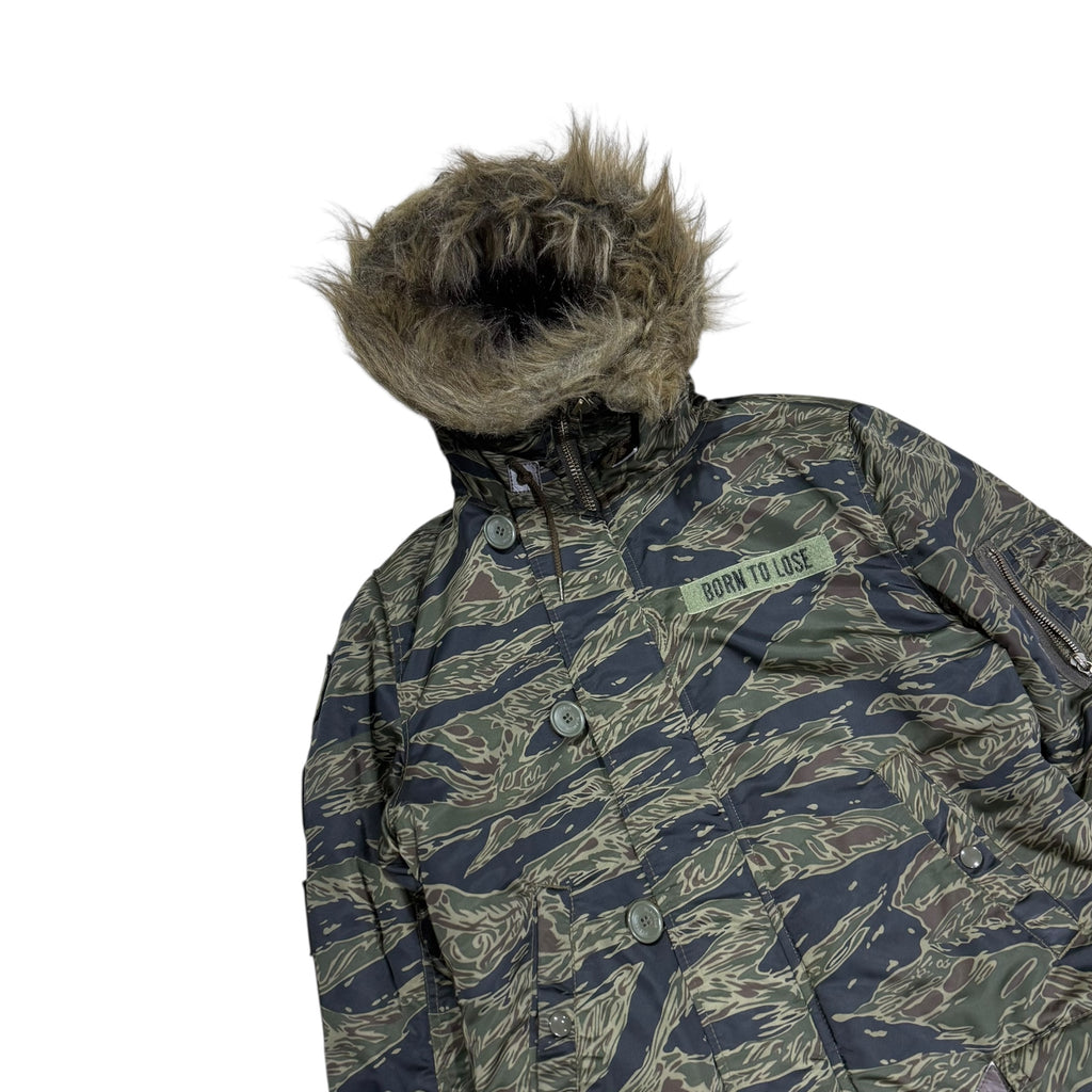 HYSTERIC GLAMOUR TIGER CAMO BOMBER JACKET