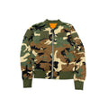 VINTAGE ALPHA INDUSTRIES REVERSIBLE CAMO JACKET.