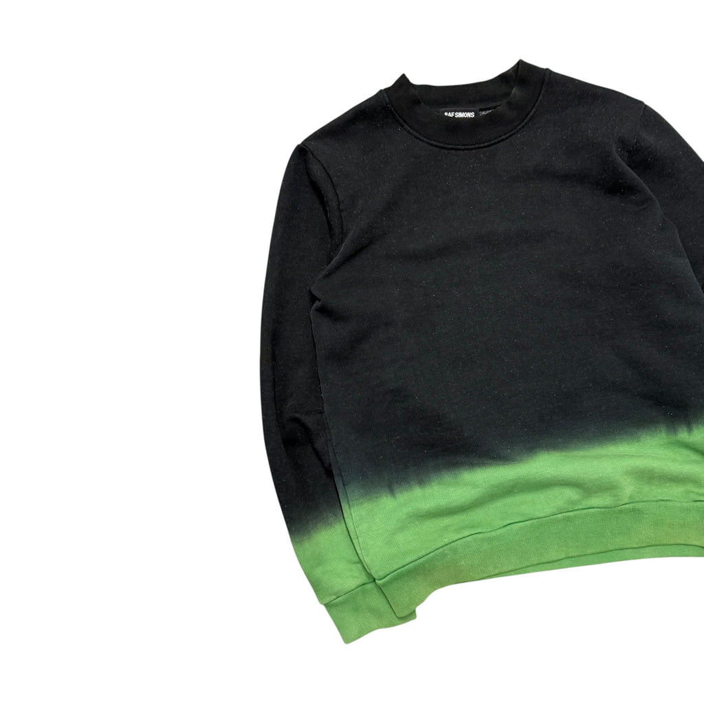 RAF SIMONS DIP DYE OMBRE DEGRADE TRANSITION GRADIENT SWEATER.
