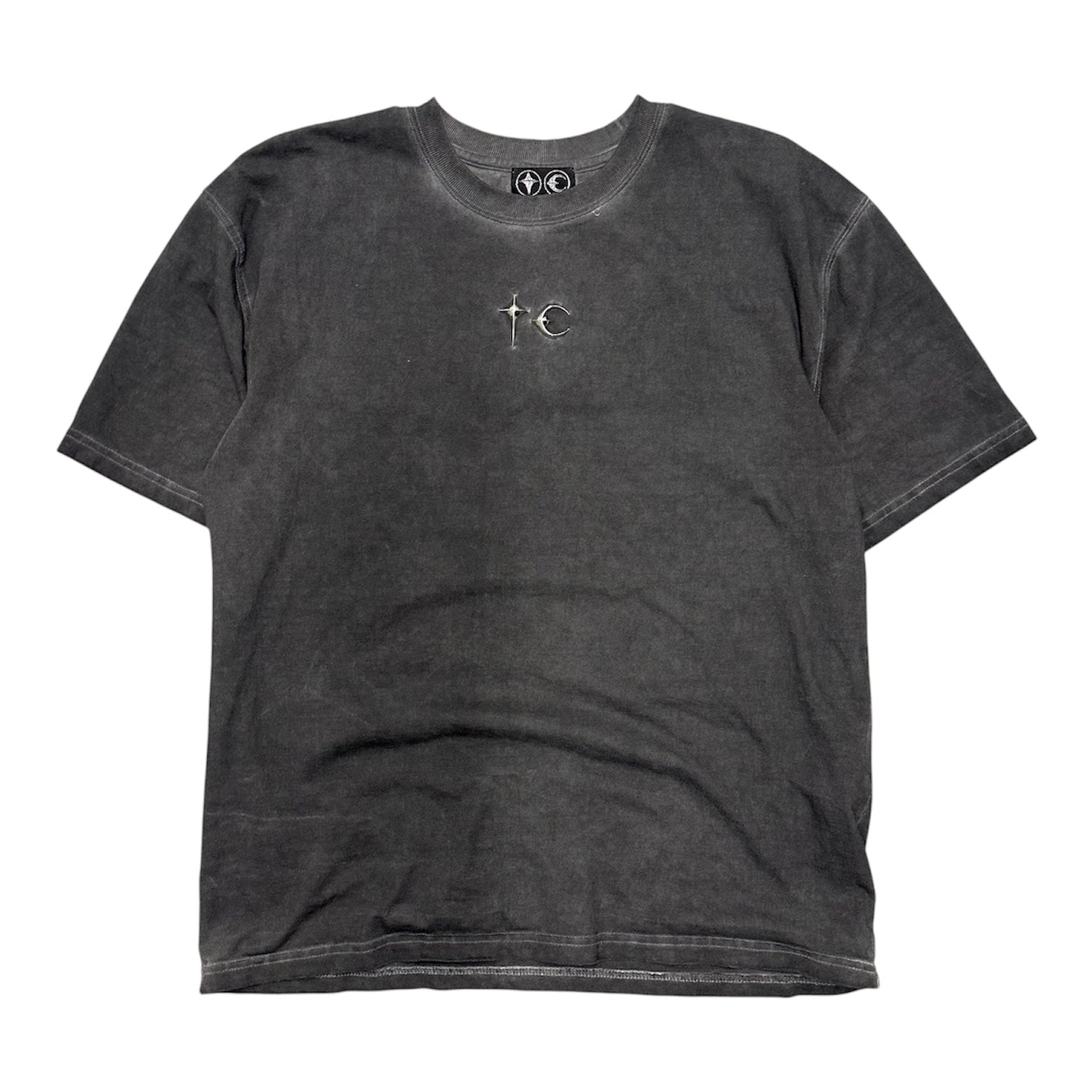 THUG CLUB FADED EMBROIDERED SHIRT.