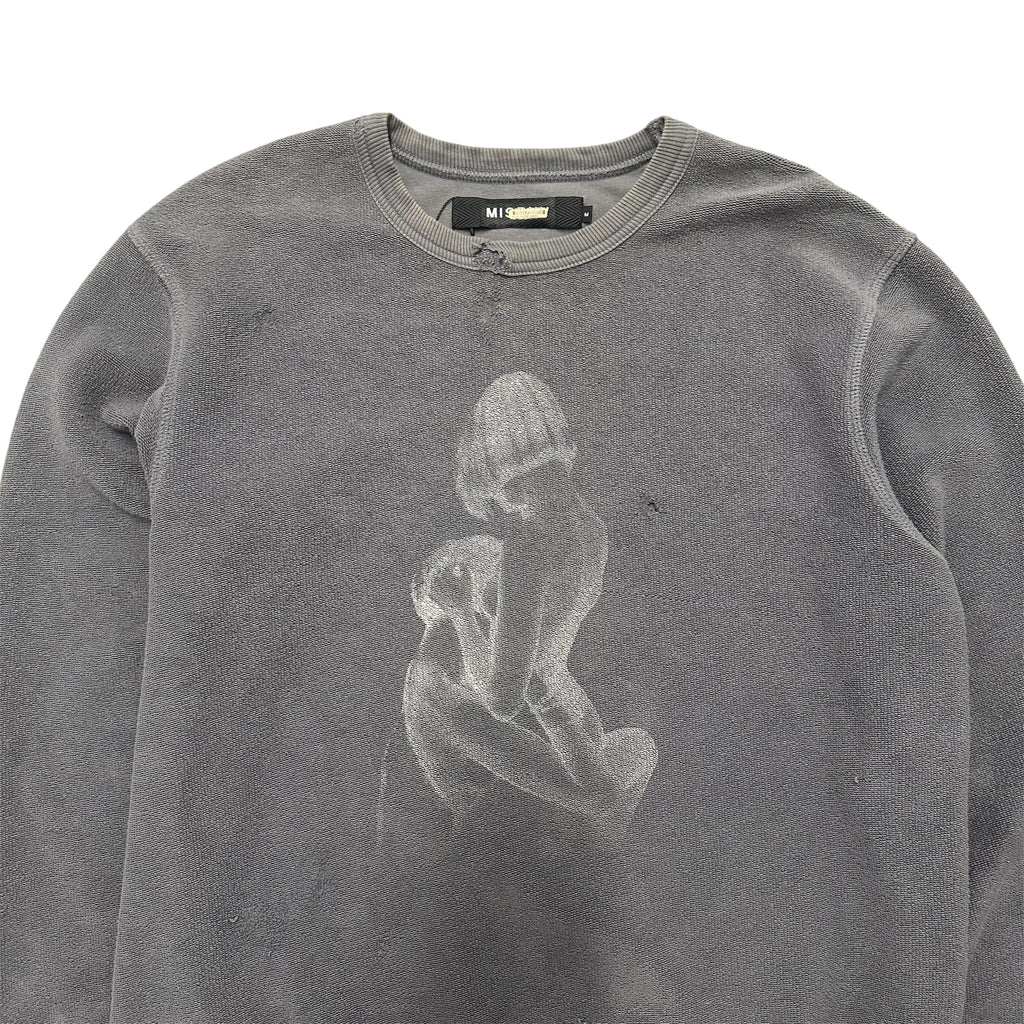 MSBHV MOTEL MIRAGE DISTRESSED SWEATER.