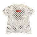 SUPREME X CDG WHITE POLKA DOT SHIRT.