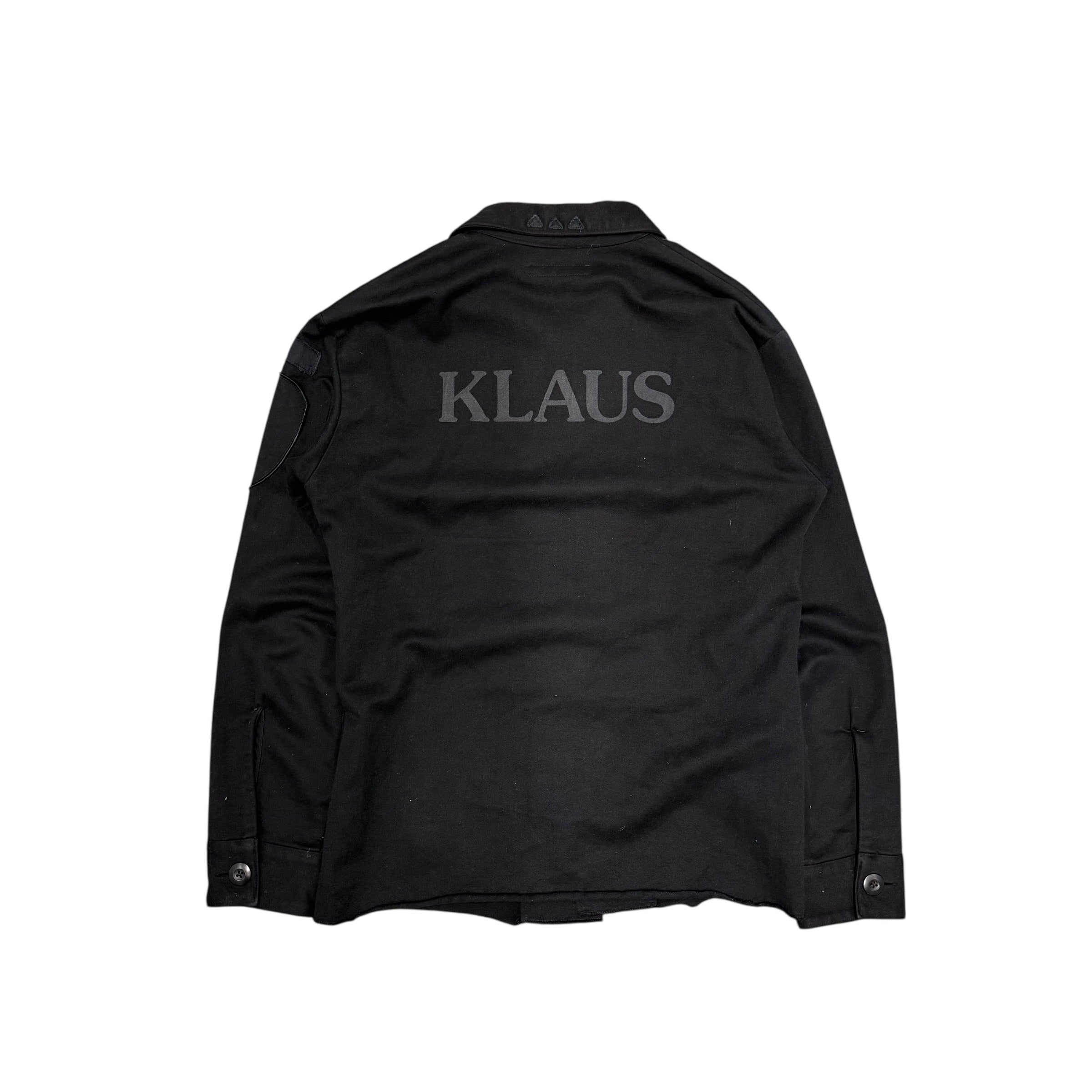 KLAUS SS06 “KLAUS” PATCHWORK BUTTON UP SHIRT.