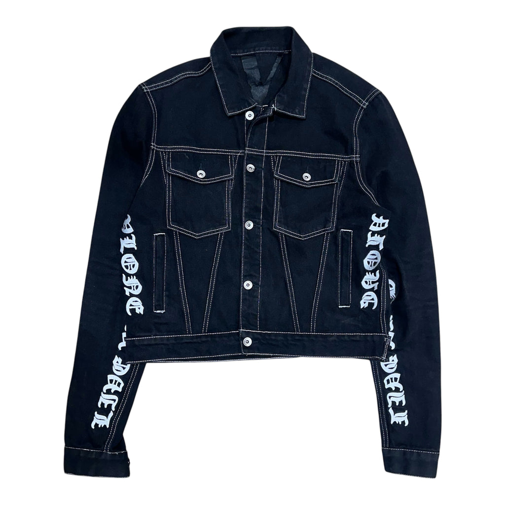 VLONE BLACK DENIM JACKET.