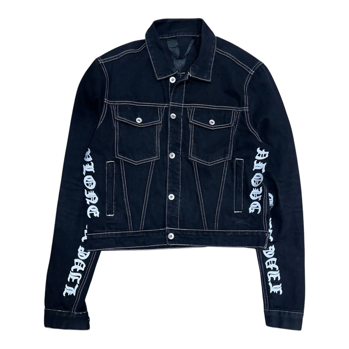 VLONE BLACK DENIM JACKET.