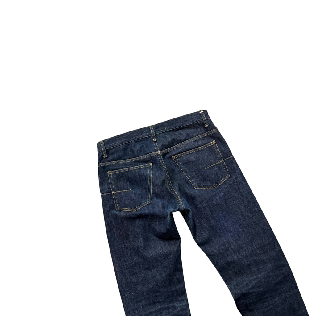 DIOR HOMME UNALTERED MIJ RAW DENIM PANTS.