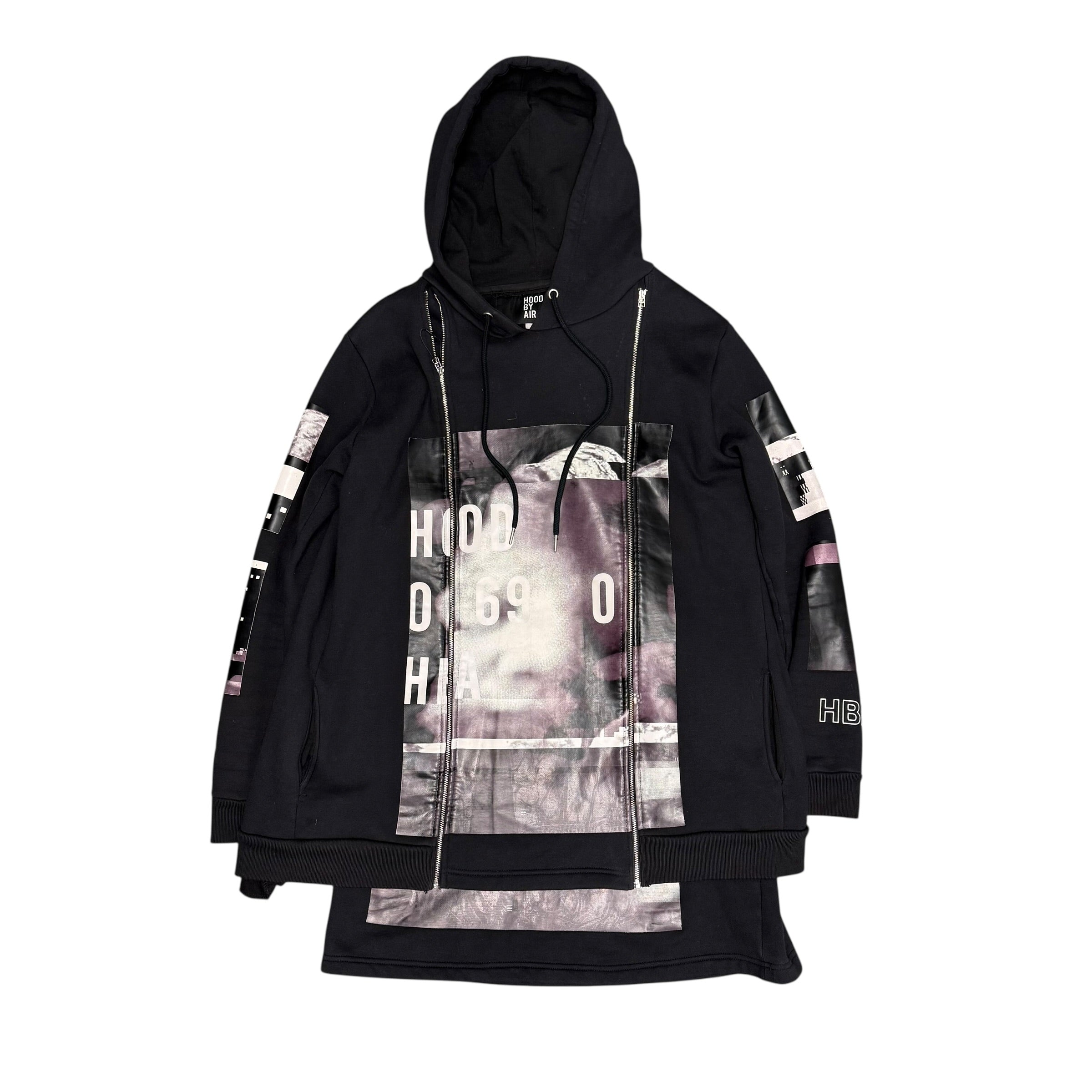 HOOD BY AIR AW14 ORGAN & BONES HOODIE.