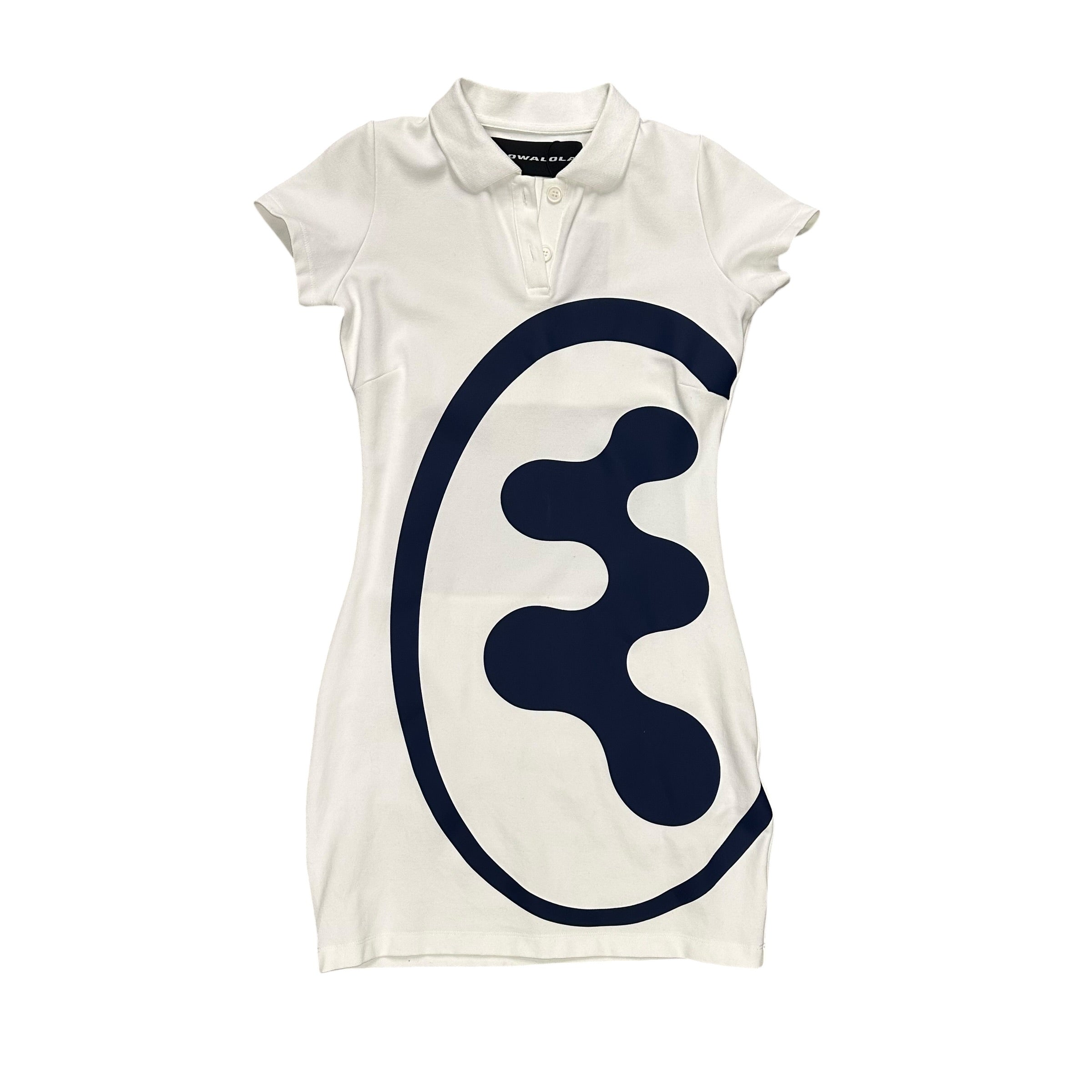 MOWALOLA WHITE LOGO DRESS.