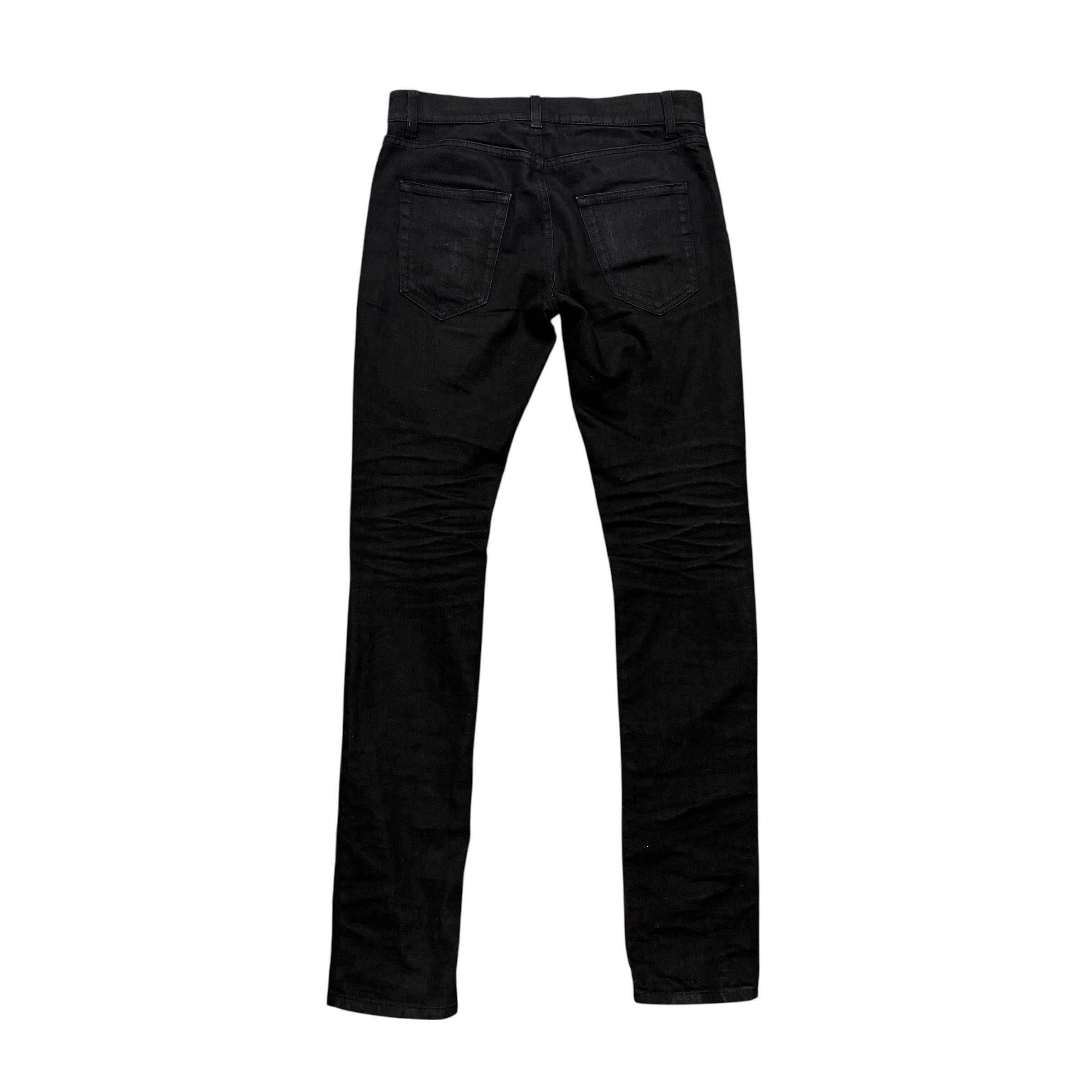 SAINT LAURENT PARIS D-02 BLACK DENIM PANTS