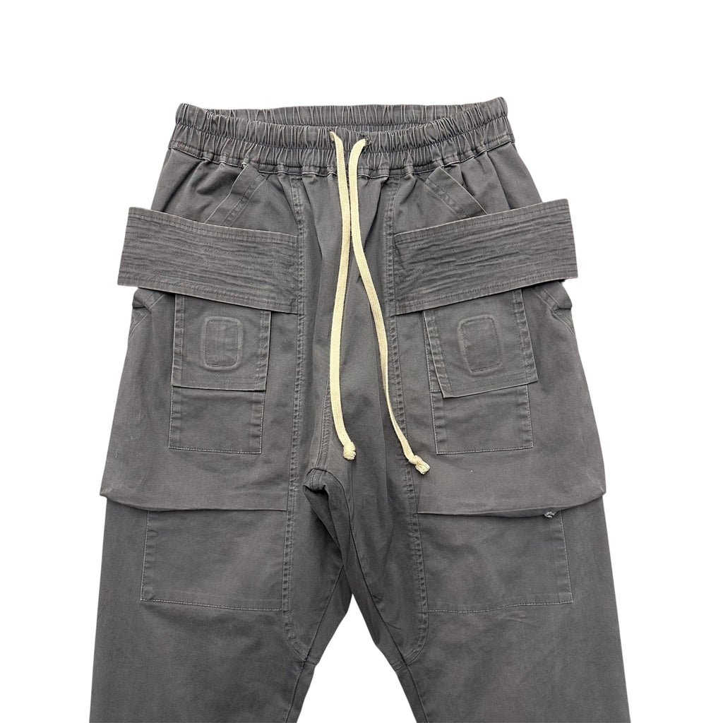RICK OWENS DRKSHDW CREATCH CARGO GRAY PANTS