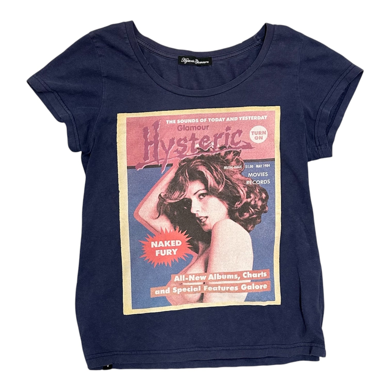 HYSTERIC GLAMOUR NAKED FURY BABY TEE.