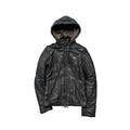 14TH ADDICTION LEATHER ZIP UP JACKET.