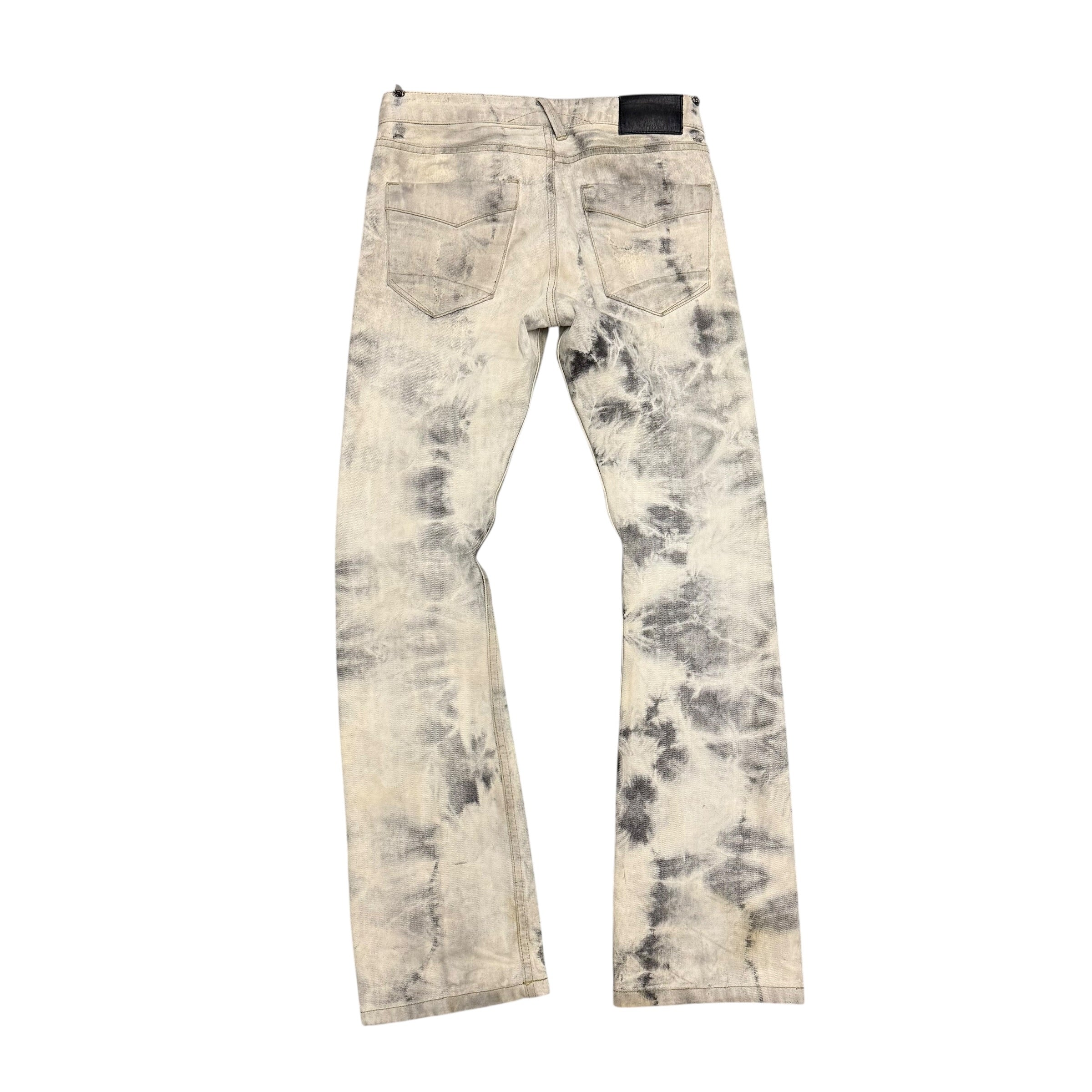 WHITE ARMY OF NO! DENIM PANTS.