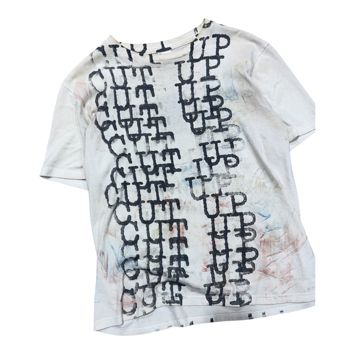 NUMBER (N)INE SS02 CUT UP GRAPHIC T-SHIRT.