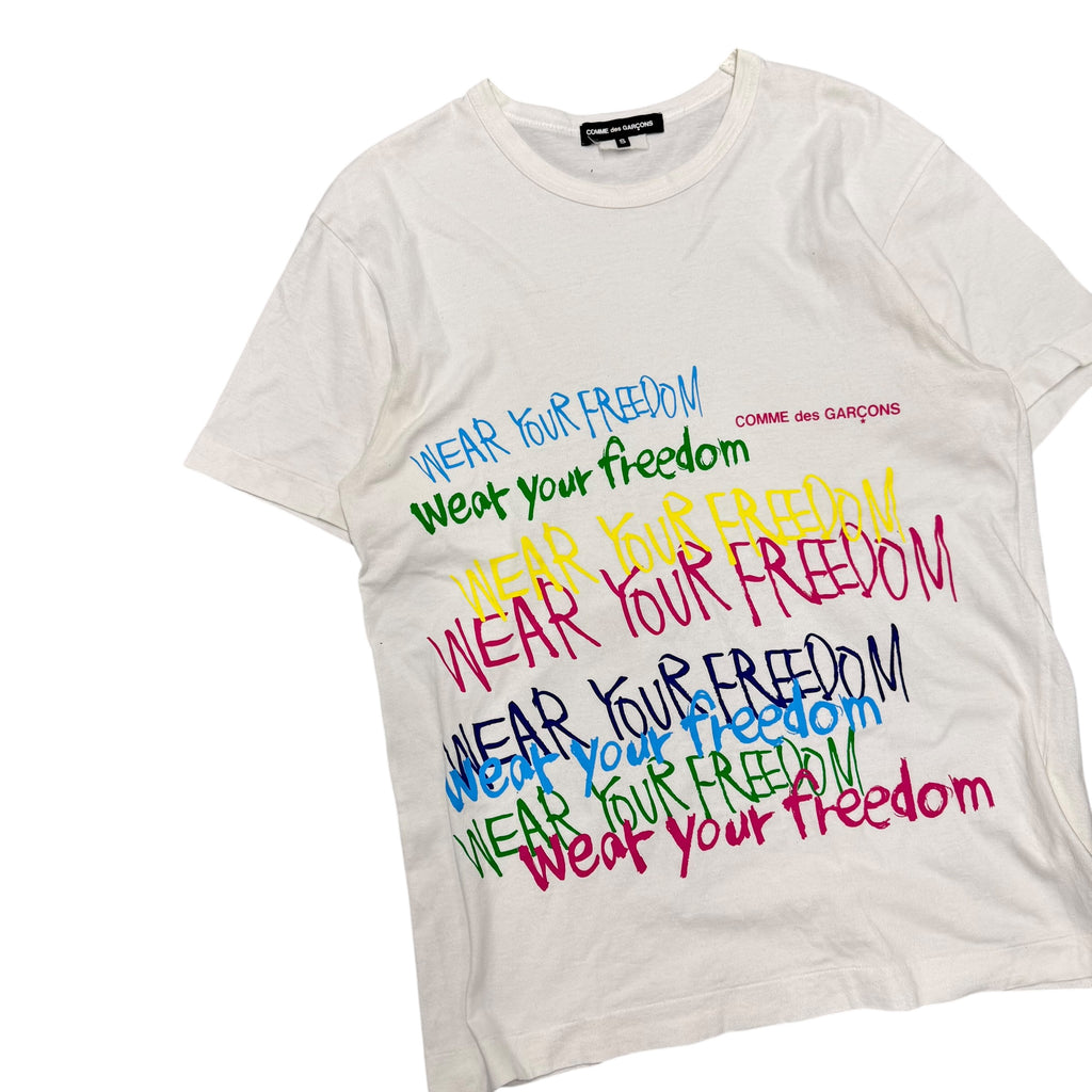 CDG WEAR YOUR FREEDOM TEE