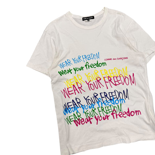 CDG WEAR YOUR FREEDOM TEE