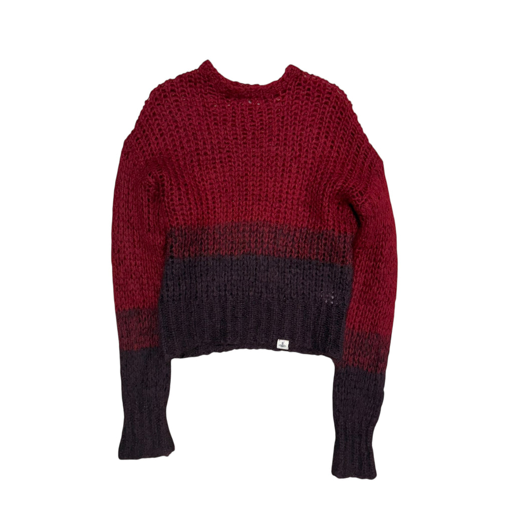 VIVIENNE WESTWOOD MAN RED WOOL MNIT SWEATER.