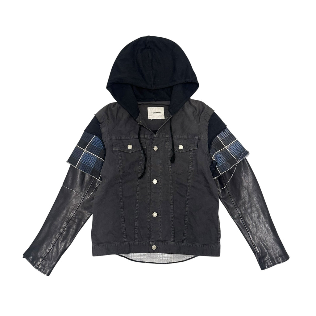 UNDERCOVER SS12 HYBRID LEATHER DENIM JACKET.