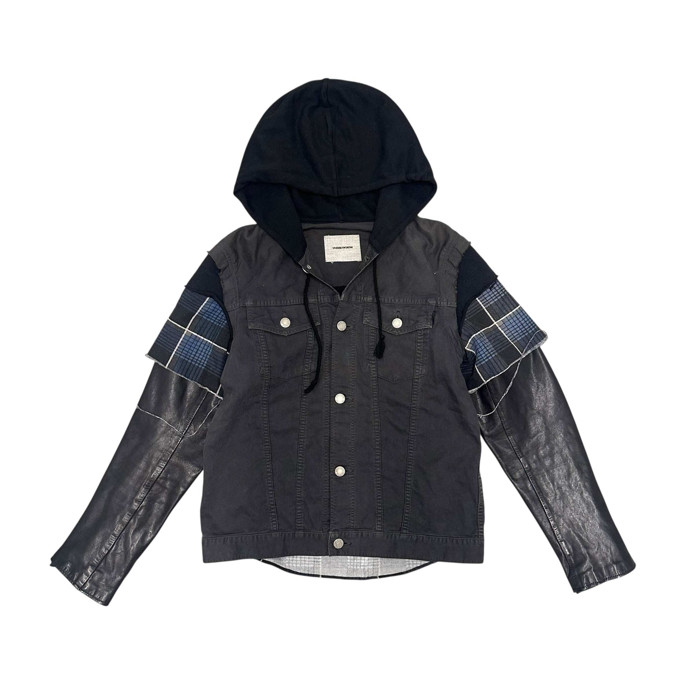 UNDERCOVER SS12 HYBRID LEATHER DENIM JACKET.