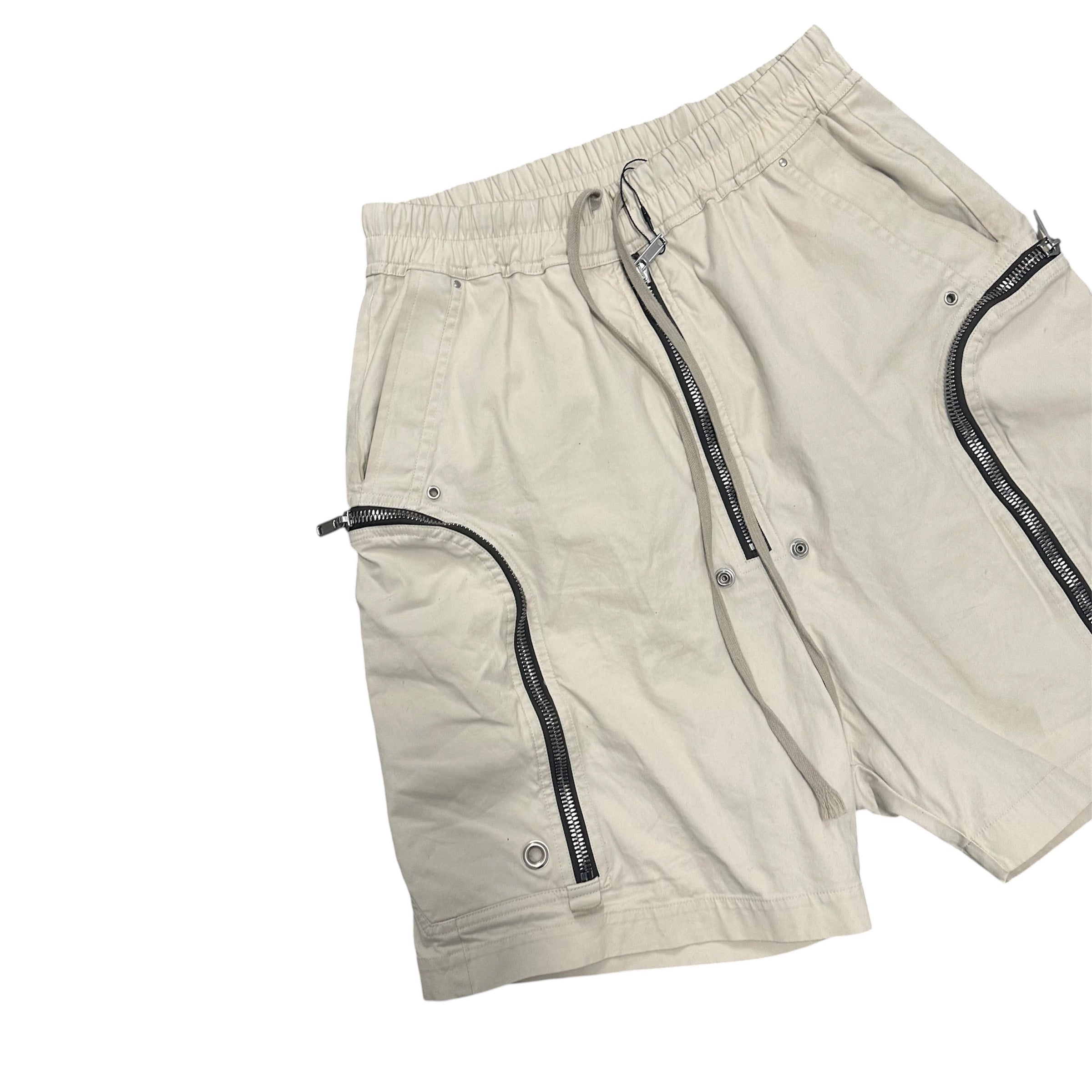 RICK OWENS BAUHAUS POD SHORTS.