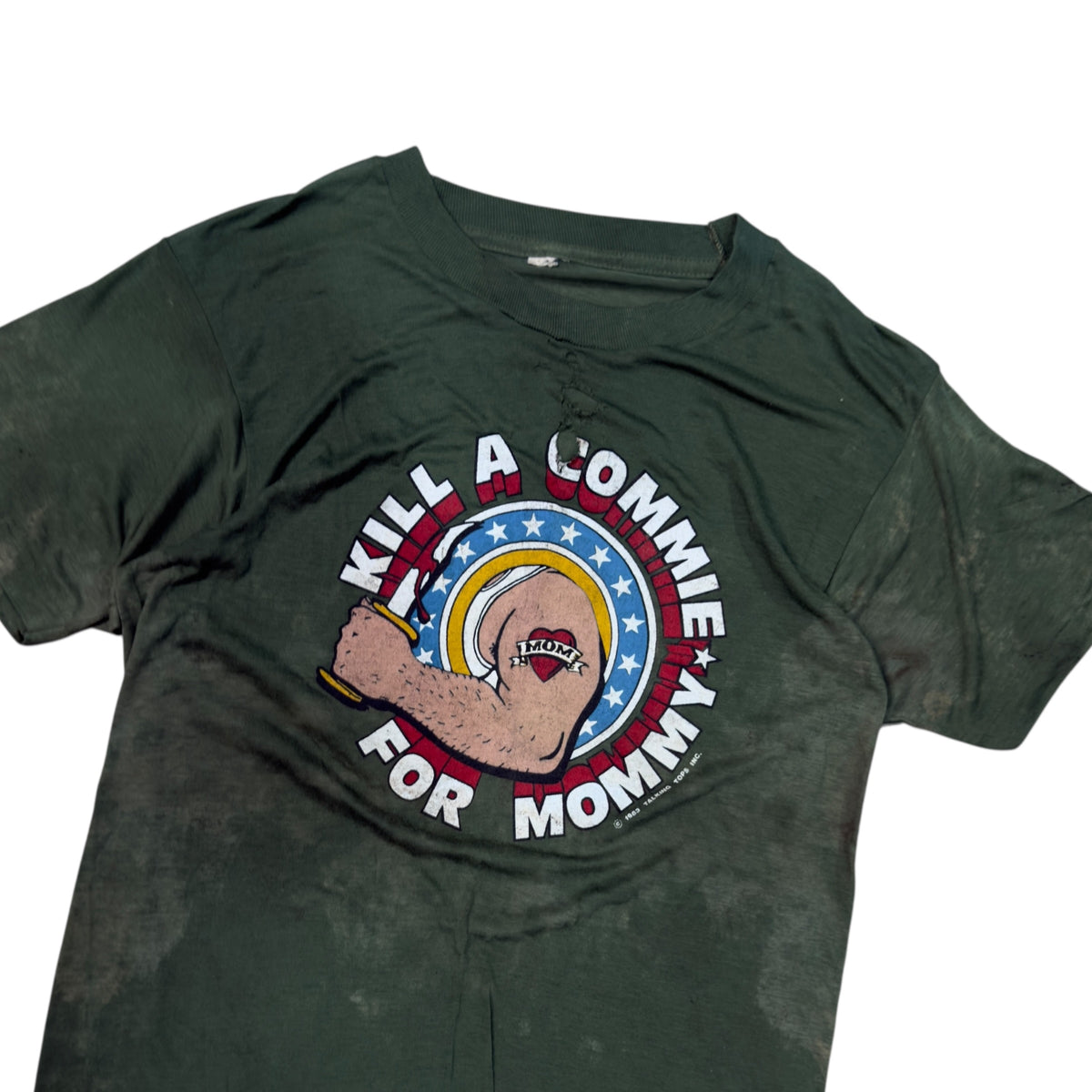 VINTAGE 80’s “KILL A COMMIE FOR MOMMY” TEE.