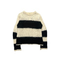 GENERAL RESEARCH STRIPED MOHAIR SWEATER.