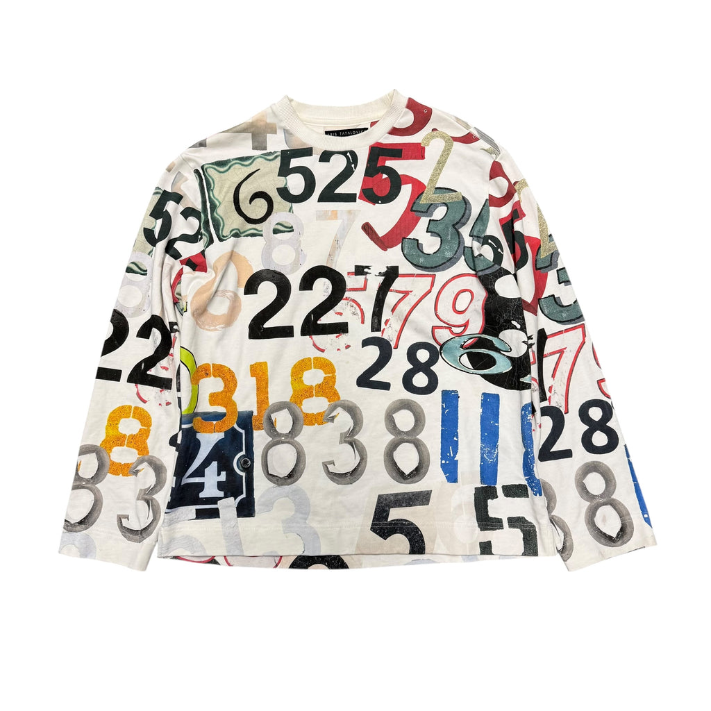 ARIS TATALOVICH NUMBERS SWEATSHIRT.
