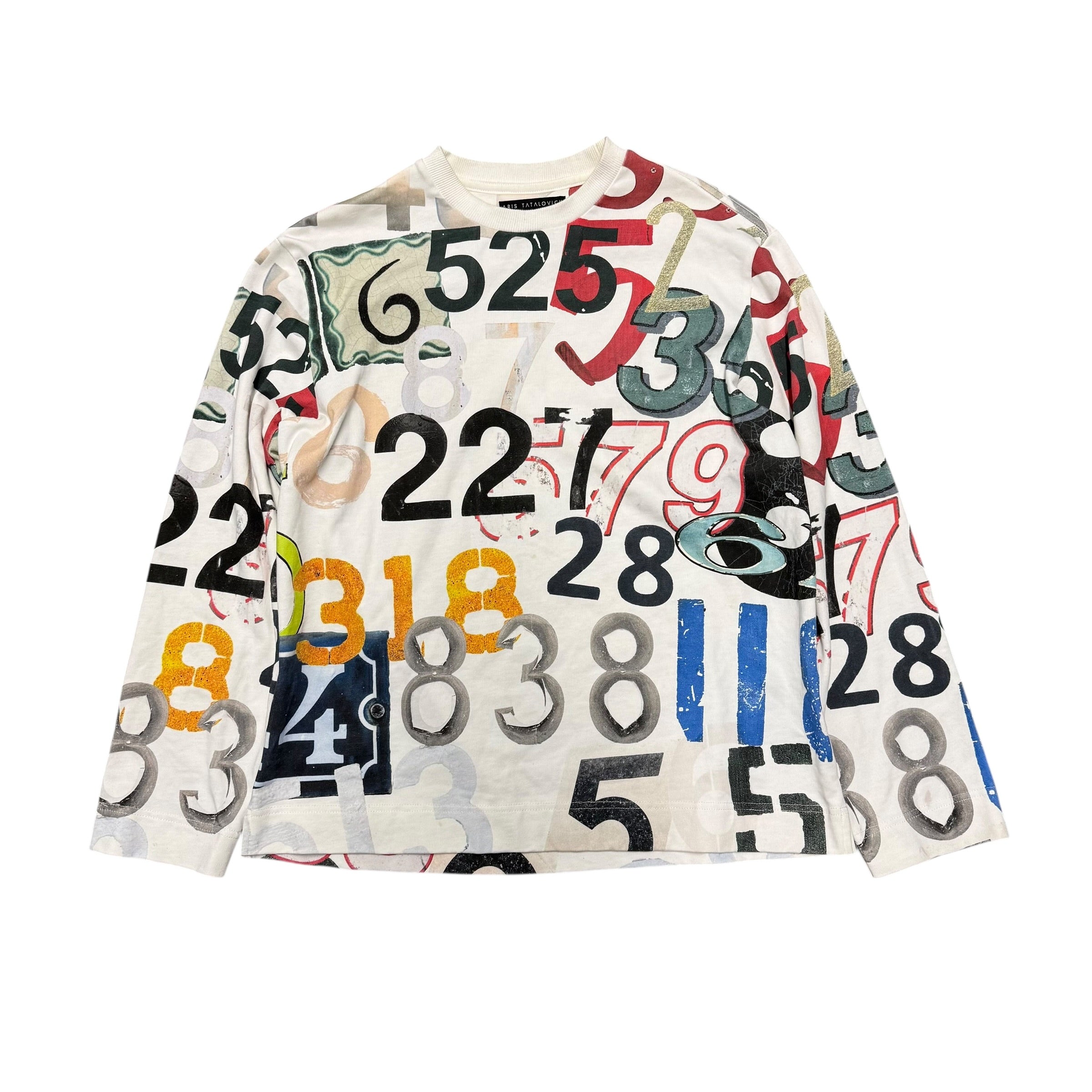 ARIS TATALOVICH NUMBERS SWEATSHIRT.