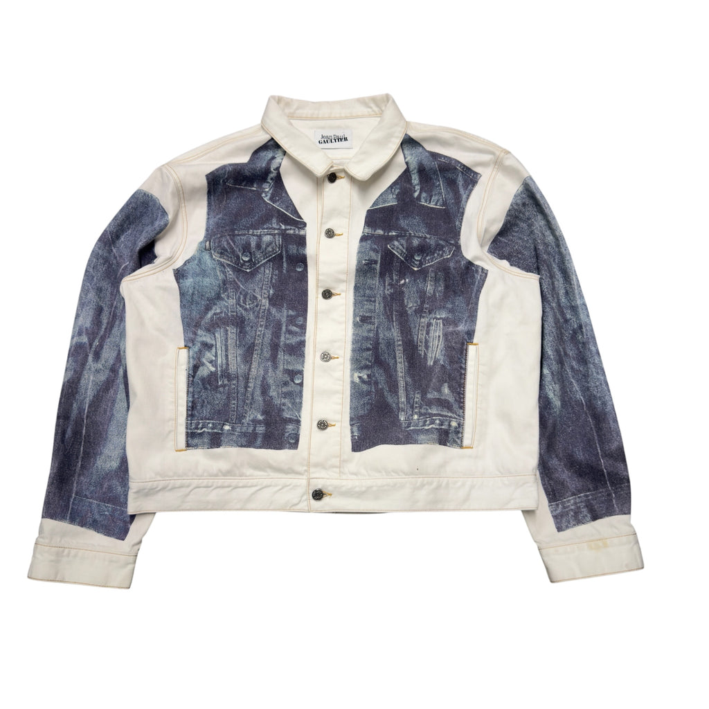 JEAN PAUL GAULTIER TROMPE LOEIL DENIM JACKET.