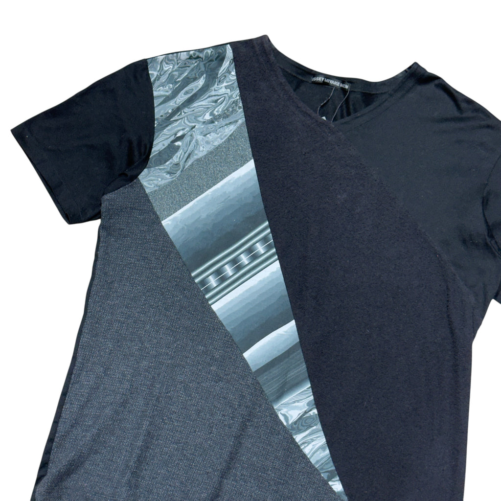 ISSEY MIYAKE TRIPLE PATCH TEE.