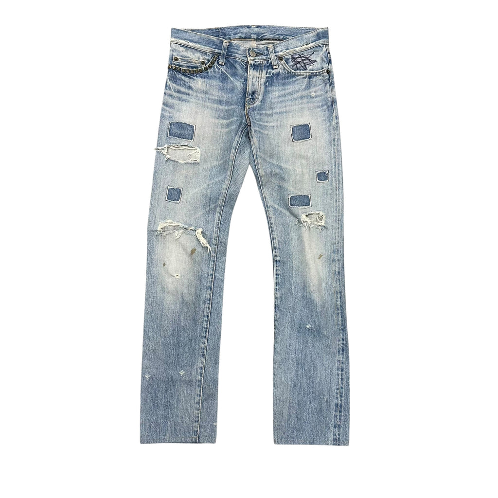 HYSTERIC GLAMOUR CRASH DENIMS.