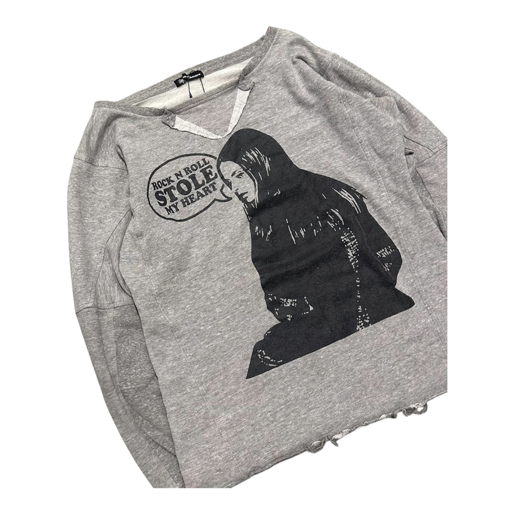 HYSTERIC GLAMOUR ROCK & ROLL CREWNECK.