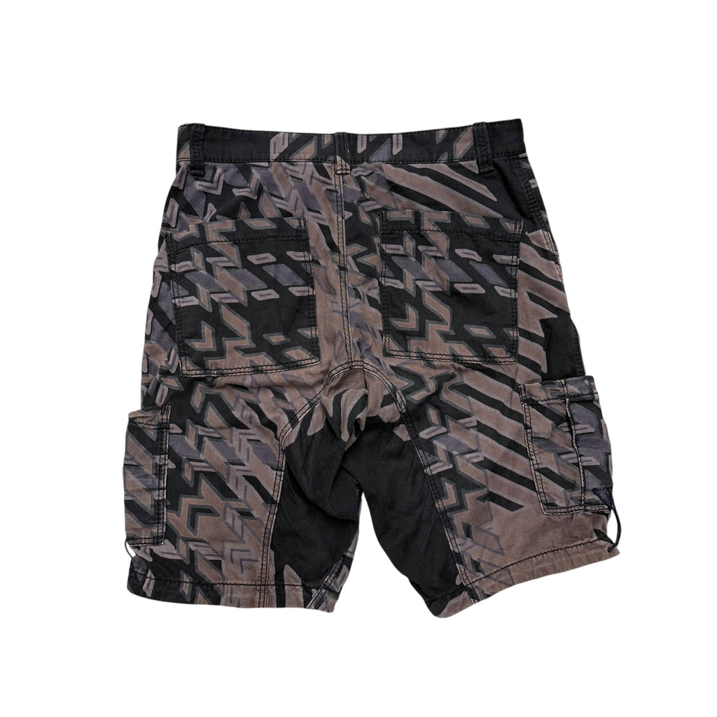 ISSEY MIYAKE BROWN FADED SHORTS.